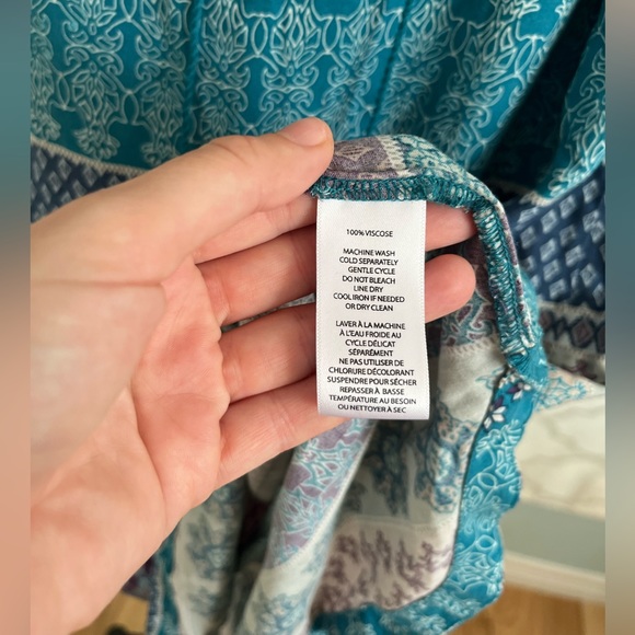 Beachlunchlounge Aquamarine Sleeveless Dress Small viscose short dress - Picture 9 of 10